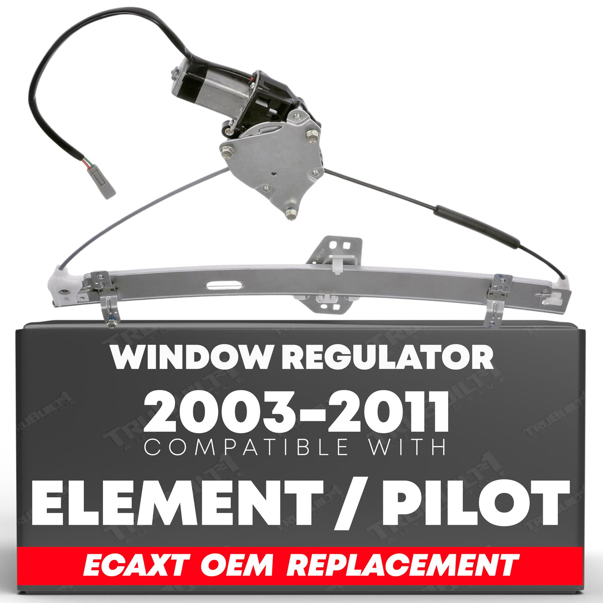 Rear Left Power Window Regulator w/Motor Compatible with Honda Pilot 2003-2008 | Replaces # 72710-S9V-A01