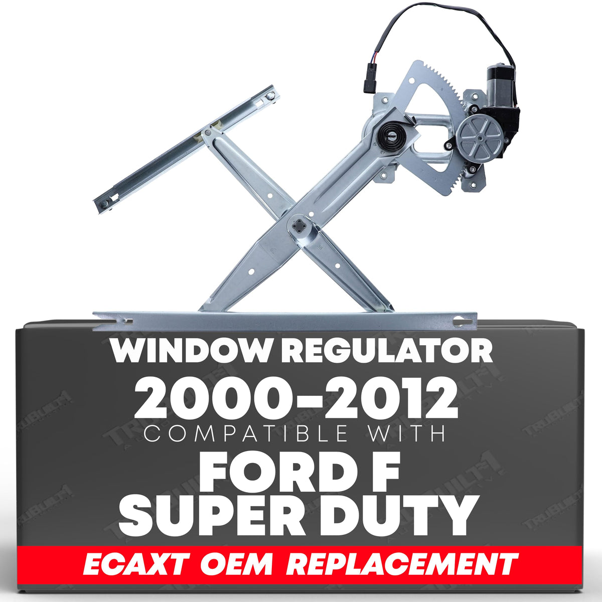 Front Driver Side Power Window Regulator Assembly Compatible with 2000-2005 Excursion, 2000-2012 F250, F350, F450, F550, F650, F750 | 1C3Z-2523201-BA, ‎748-180