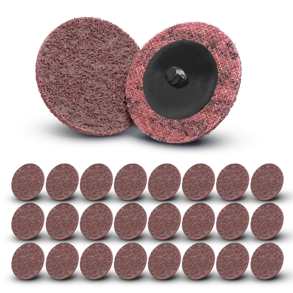 Roloc Disc Sanding Surface Conditioning Disc SC-DR, Type "R" | Package of 25 3 inch Grinding Disks Rust Remover for Metal| Compare to 3M Sanding Discs or Scotch Brite Sanding Sponge by T1A