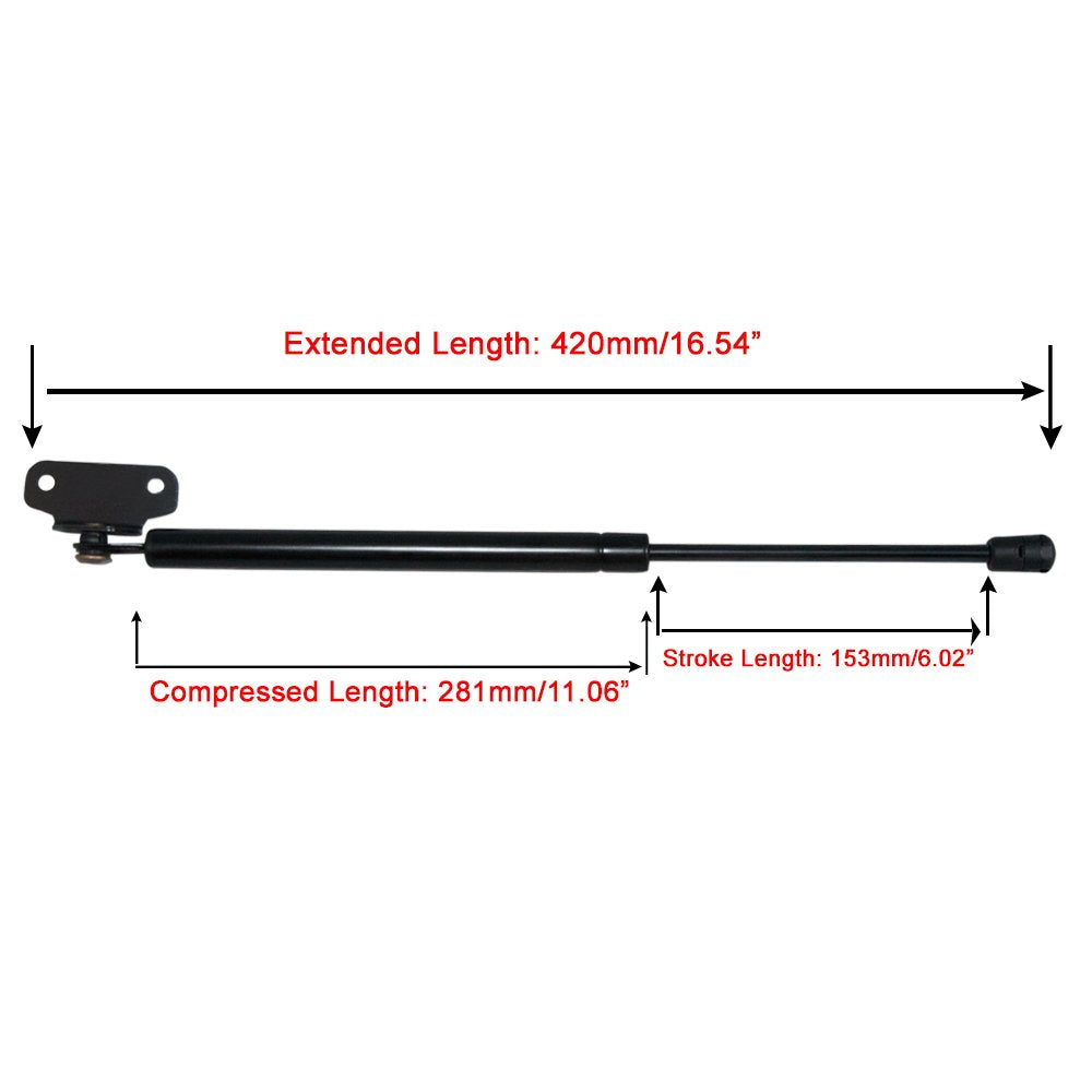 T1A Pair of Hood Lift Struts Replacement for 2003-2007 Honda Accord, Includes 2 Pieces for Left Driver's and Right Passenger's Sides, T1A 74145-SDB-A02