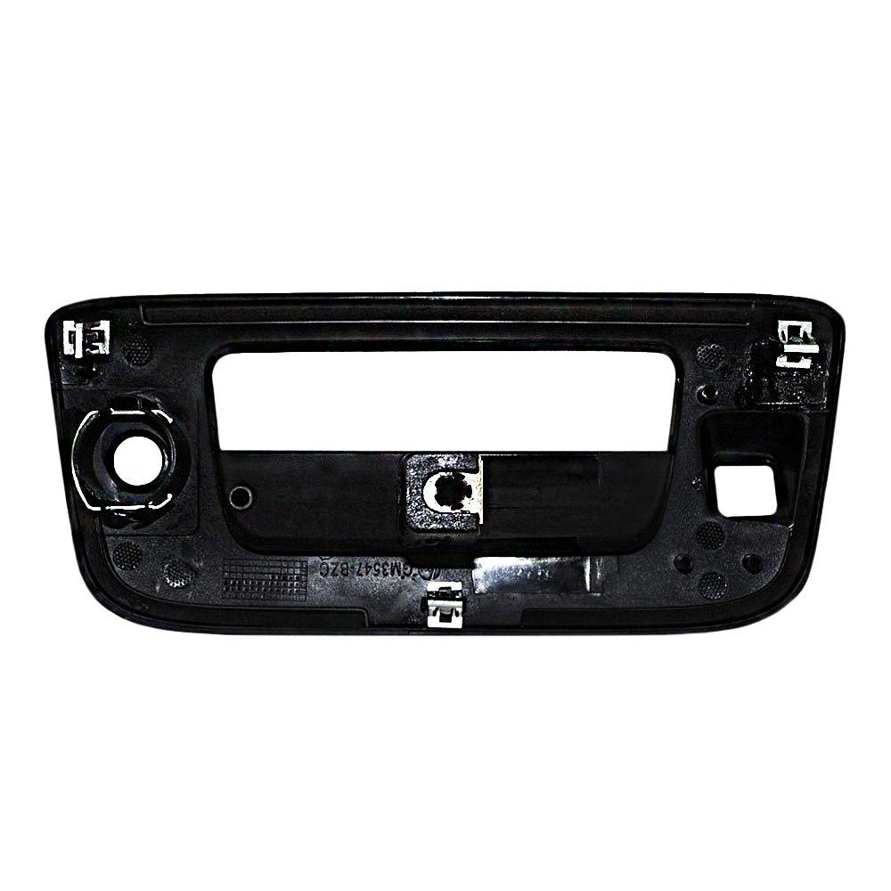 T1A 2009-2014 Chevy Silverado & GMC Sierra Rear Tailgate Bezel Replacement with Keyhole, Fits 1500 2500 3500 Pickup Trucks, Lock Control Option and Rear Camera Hole, Black Textured, T1A 22755304