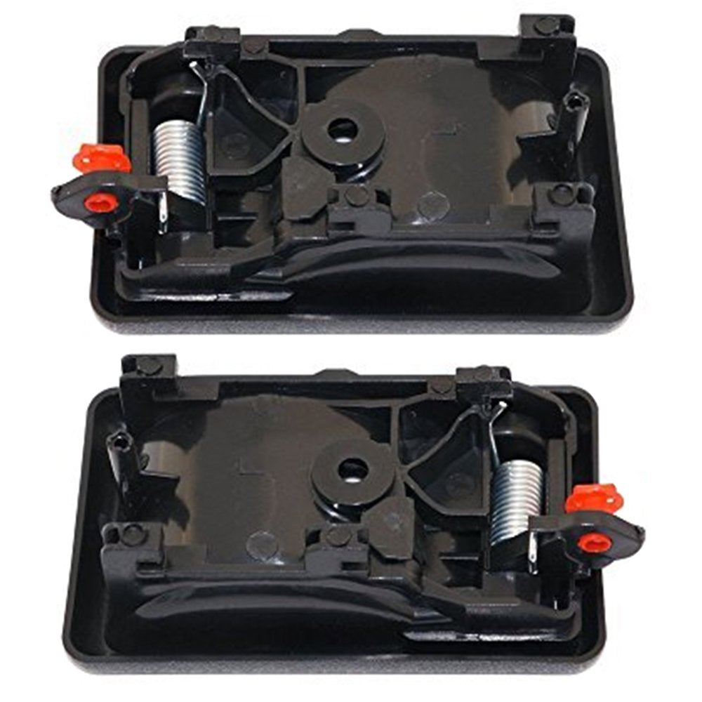 T1A 69206-89105-A 69205-89105-A Black Door Handle Pair Replacement for 88-92 Toyota Corolla 4Runner Camry Tacoma Geo Prizm Interior Passenger and Driver Side Front or Rear