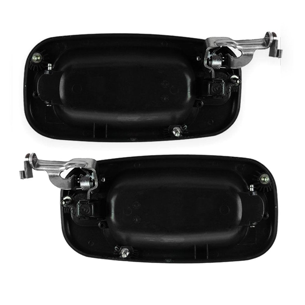 99-07 Chevrolet Silverado GMC Sierra 02-06 Avalanche Escalade 00-06 Yukon XL Yukon Tahoe Suburban 02-05 Denali Black Textured Rear Left and Right Exterior Door Handle Pair T1A 15721571 15721572