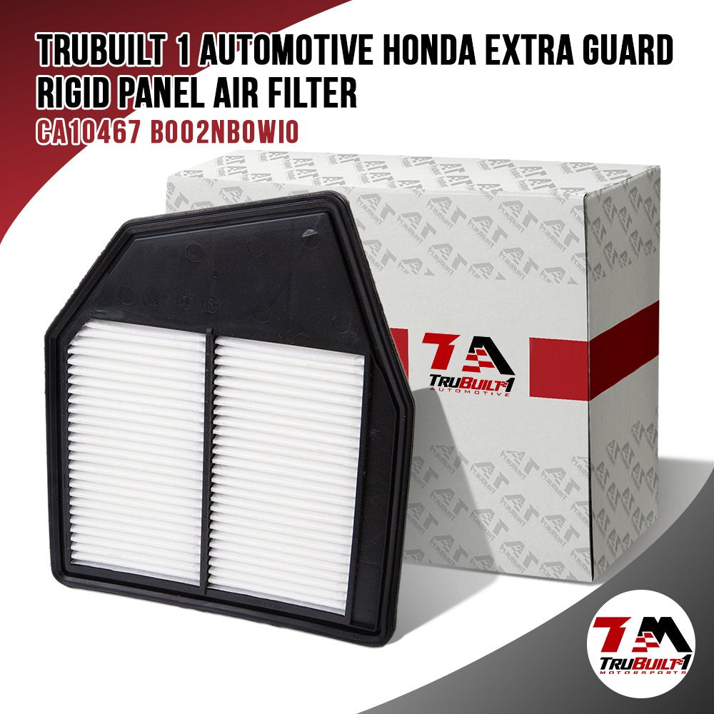 TruBuilt 1 Automotive Honda Accord Crosstour 17220-R40-A00 Replacement Engine Air Filter CA10467 | Replacement For: Honda Accord V-4 2.4L (08-12) Crosstour V-4 2.4L (12-14)