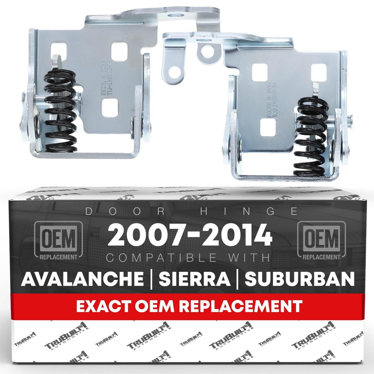 Lower Door Hinge, Front Left & Right - Compatible with 2007-2014 Chevrolet Avalanche, Silverado, Suburban, Tahoe; 07-14 GMC Sierra, Yukon; 07-14 Cadillac Escalade - OEM 20876296 SS, 20969645