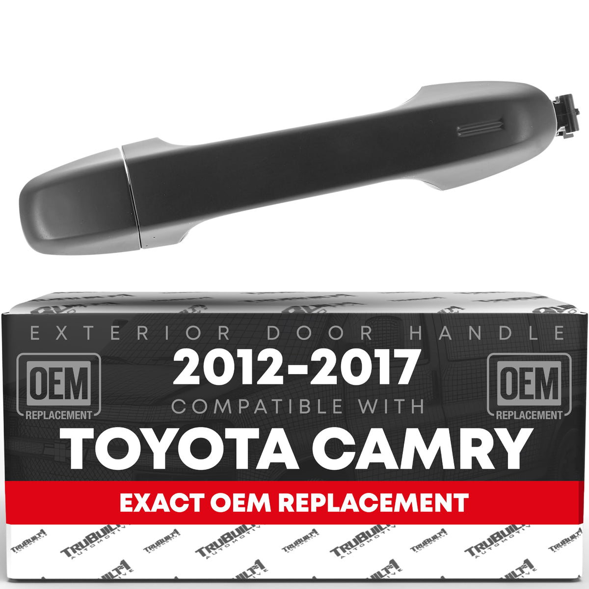 Exterior Door Handle, Rear Left/Right - Compatible with 2012-2017 Toyota Camry, 2012-2015 Prius, 2012-2020 Toyota 86, 2018-2019 C-HR, 12-19 Yaris, 13-15 Subaru BRZ, 13-16 Scion FR-S - OEM 6921106090