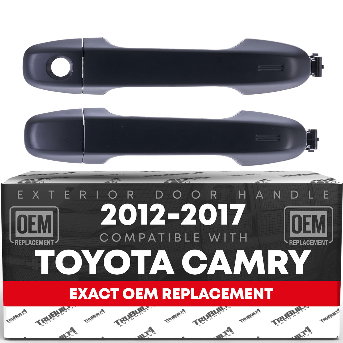 Exterior Door Handle Set, Front Left & Right - Compatible with 2012-2017 Toyota Camry, 2012-2015 Prius, 12-20 86, 18-19 C-HR, 12-19 Yaris, 13-15 BRZ, 13-16 Scion FR-S - OEM 69217-02940, 69217-02941