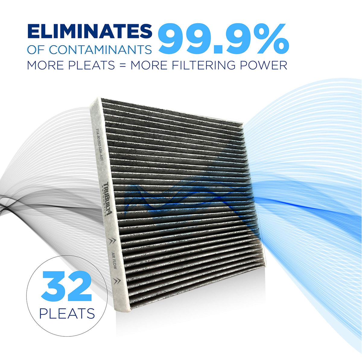 Cabin Air Filter - CP134 (CF10134) Replacement Includes Activated Carbon | Fits for Honda & Acura | Fresh Breeze Pure Premium Air Filters by T1A