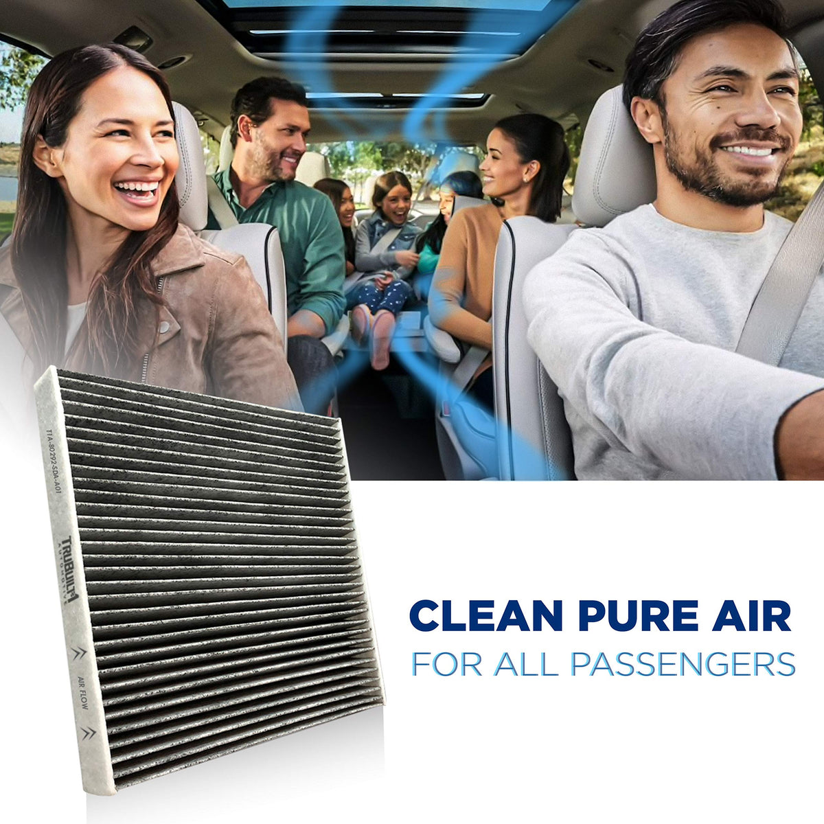 Cabin Air Filter - CP134 (CF10134) Replacement Includes Activated Carbon | Fits for Honda & Acura | Fresh Breeze Pure Premium Air Filters by T1A