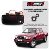 T1A TruBuilt 1 Automotive 69220-35020 Exterior Driver Door Handle Compatible with 1995-2004 Toyota Tacoma - Fits Outside Front Left Driver’s Side, Black Color - 6922035020 91319 79344 TO1915110